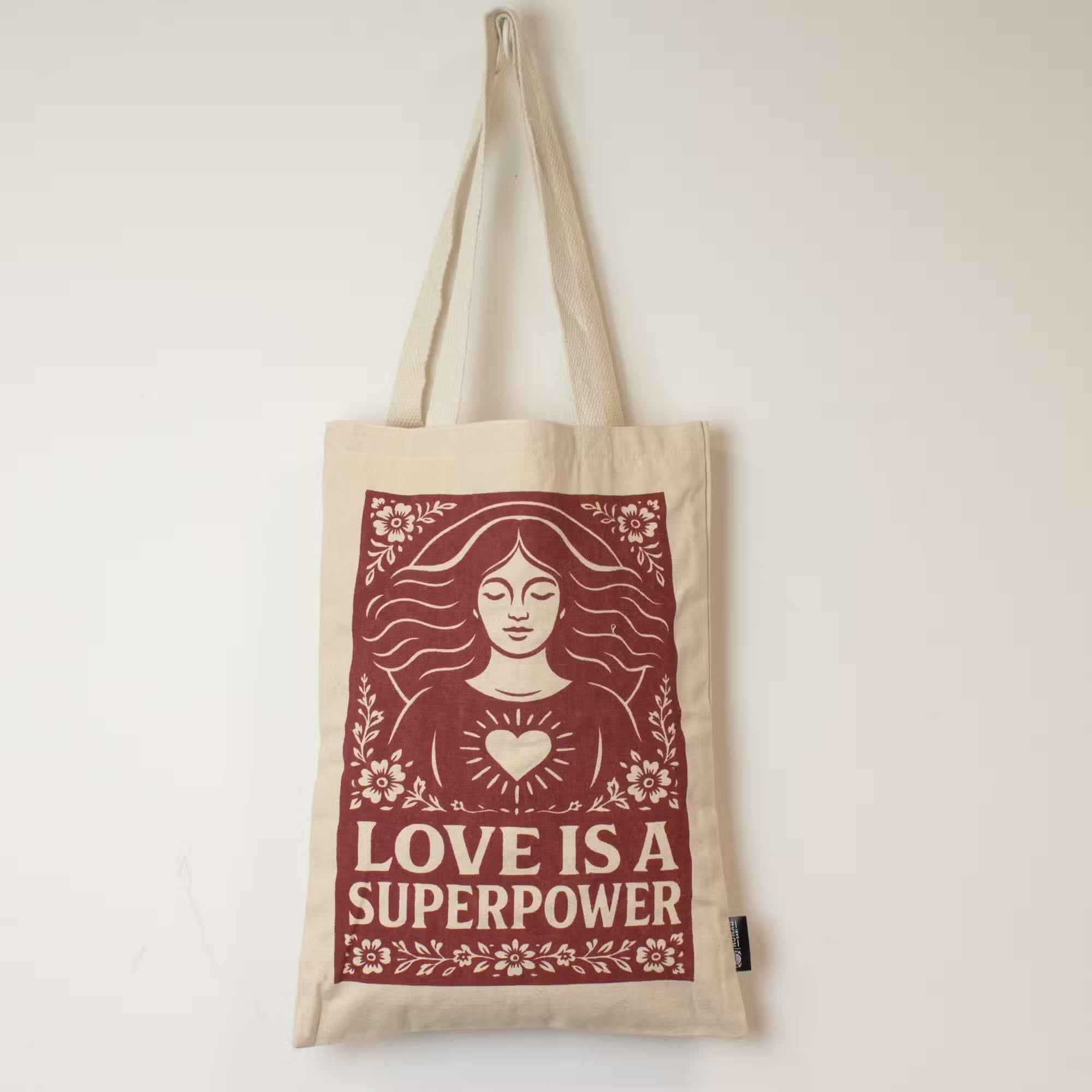 Tote bag din Bumbac - Love is a super power